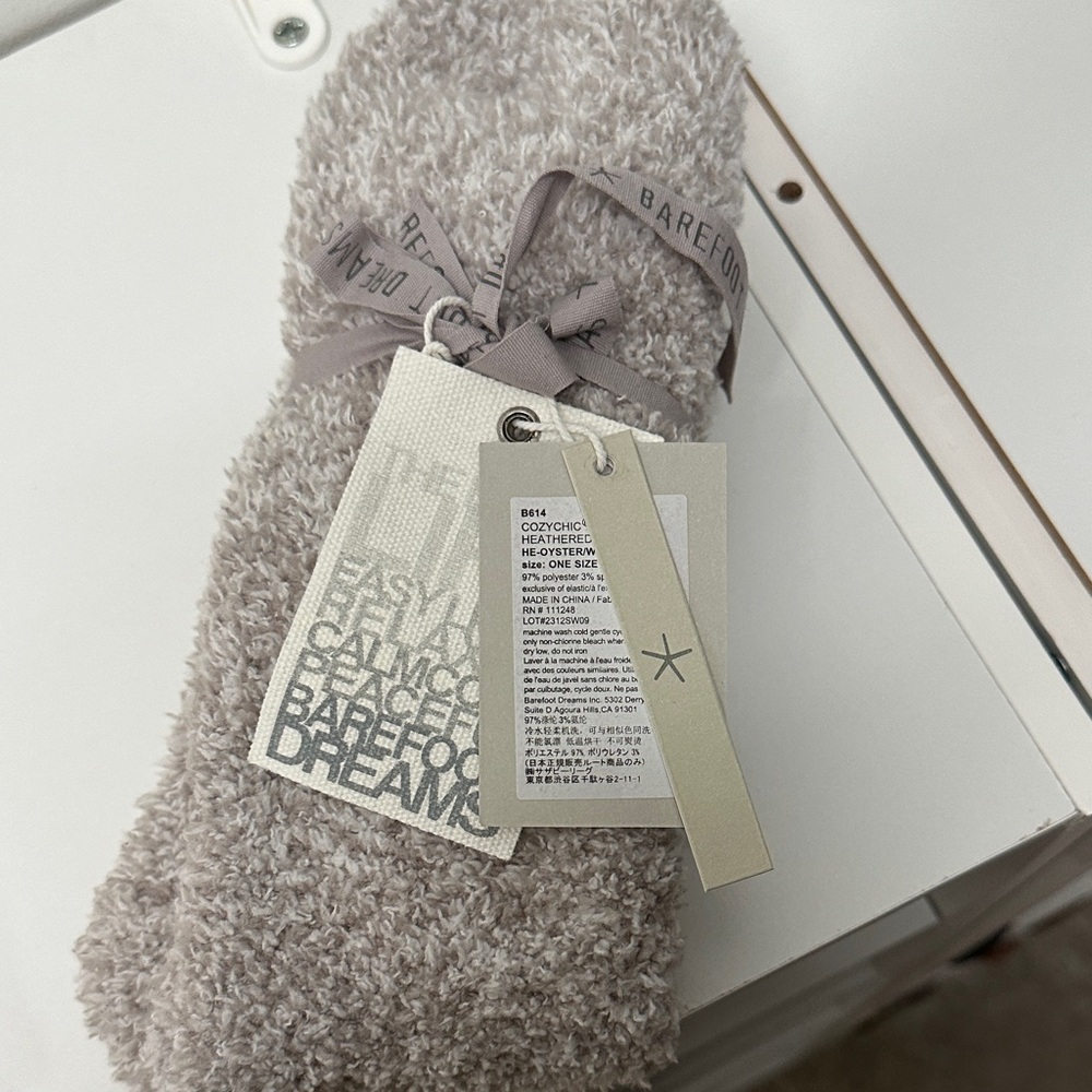 Barefoot Dreams Soft Heathered Socks